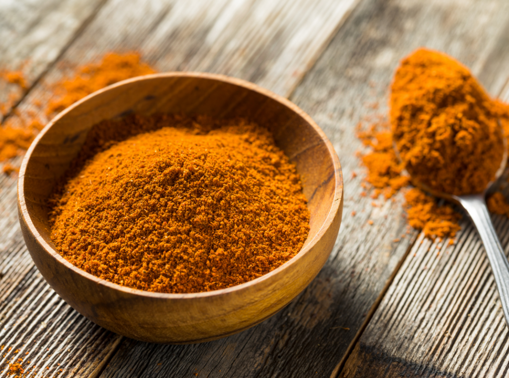 Tumeric and other spices mixed in a bowl